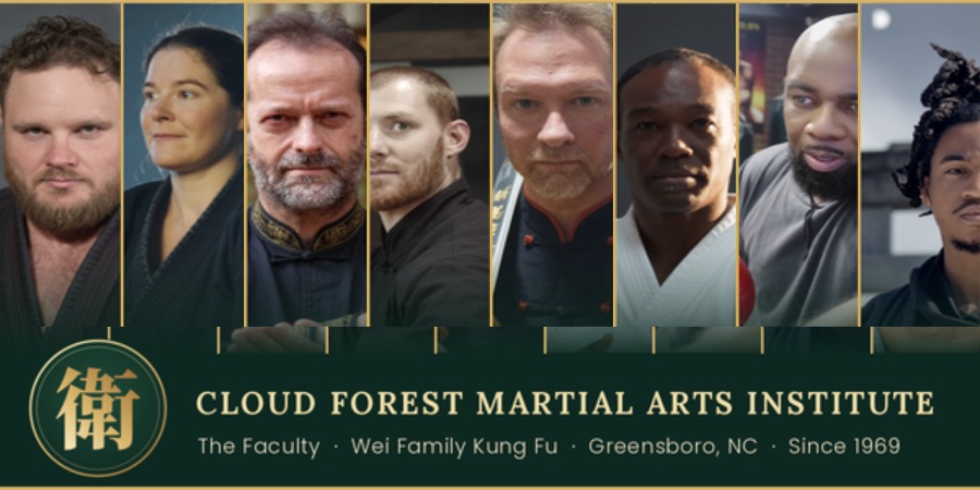 The faculty of Cloud Forest Martial Arts Institute: Wei Family Kung Fu, Greensboro NC, since 1969